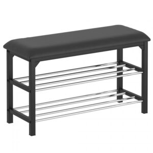 Foster Black 2-Tier Bench